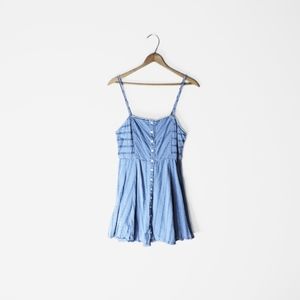 UO // Sleeveless Gauze Fit and Flare Sundress